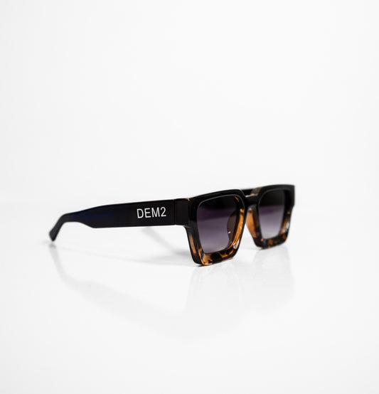 DEM2 SUNNIES - BLACK to LEOPARD